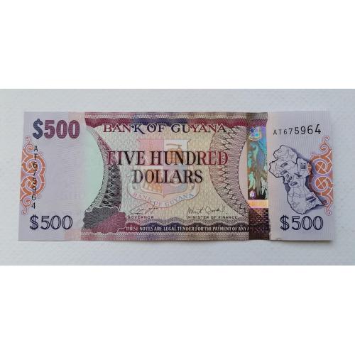 Гайана 500 долларов 2019г.