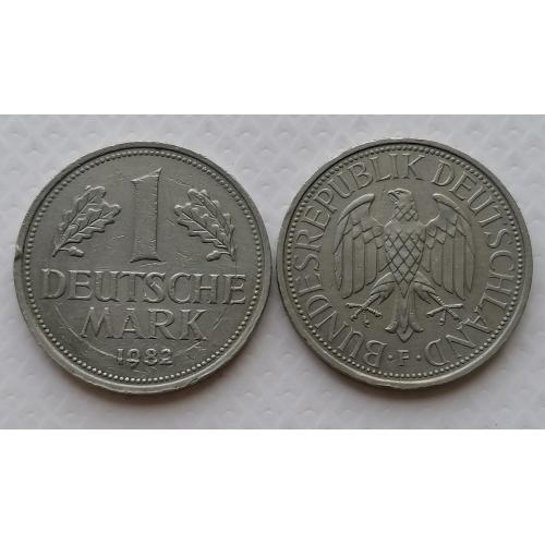 Германия 1 марка 1982г. Метка F. 