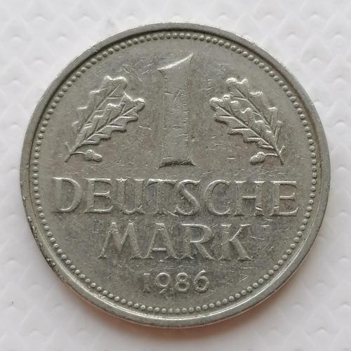 Германия 1 марка 1986г. Метка D. 