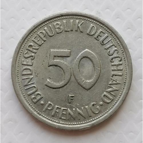 Германия 50 пфеннигов 1981г. Метка F. 