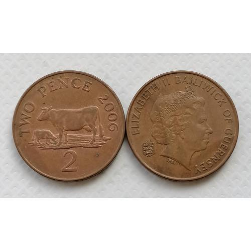 Гернси 2 пенса 2006г.