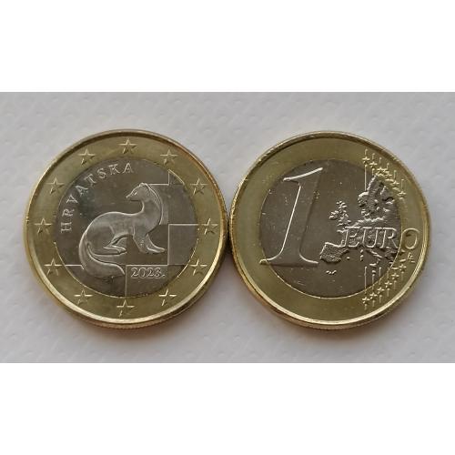 Хорватия 1 евро 2023г.