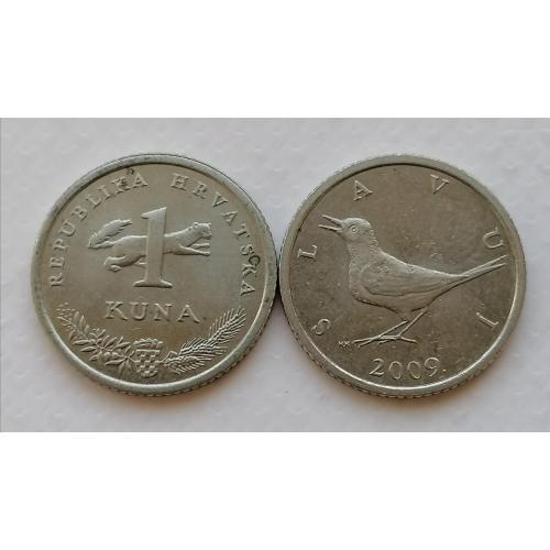 Хорватия 1 куна 2009г.