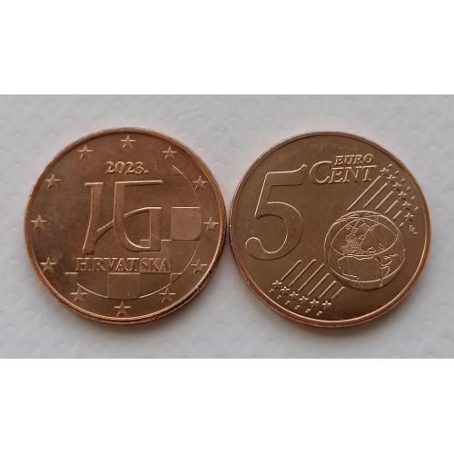 Хорватия 5 евроцентов 2023г.
