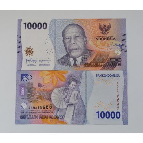 Индонезия 10 000 рупий 2022г. UNC. 