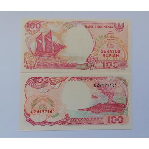 Индонезия 100 рупий 1992(1996)г. UNC. 