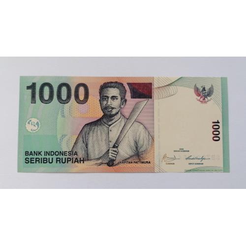 Индонезия 1000 рупий 2009г. UNC. 