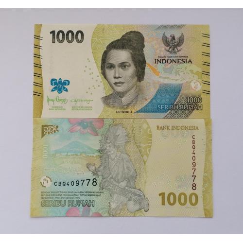 Индонезия 1000 рупий 2022(2024)г. UNC. 