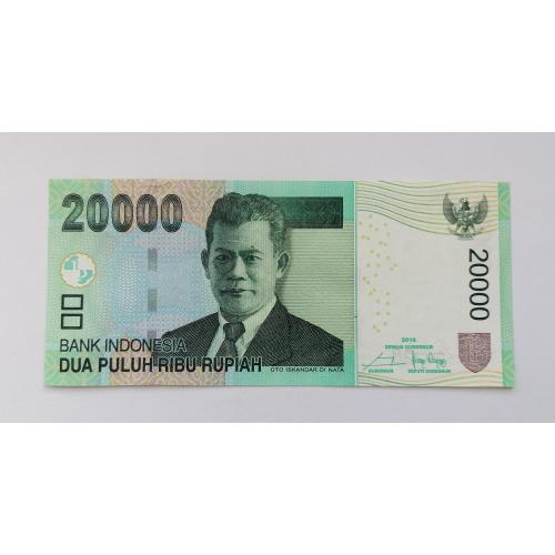 Индонезия 20 000 рупий 2016 г. UNC. 