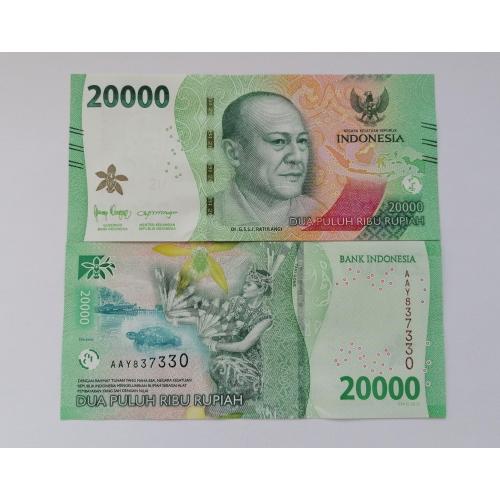 Индонезия 20 000 рупий 2022г. UNC. 