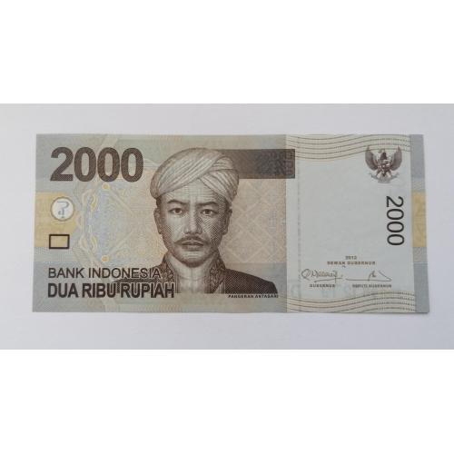 Индонезия 2000 рупий 2012г. UNC. 