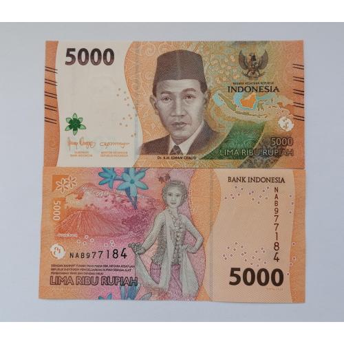 Индонезия 5000 рупий 2022г. UNC. 