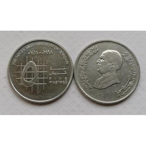 Иордания 5 пиастров 1998г.