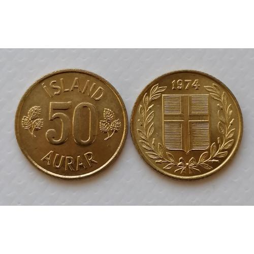 Исландия 50 эйре 1974г.