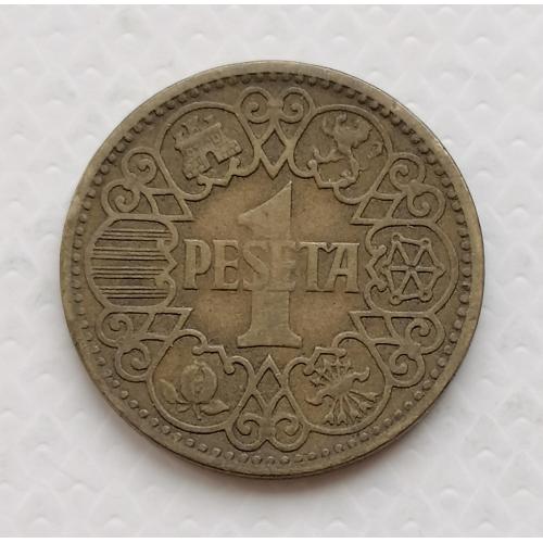 Испания 1 песета 1944г.
