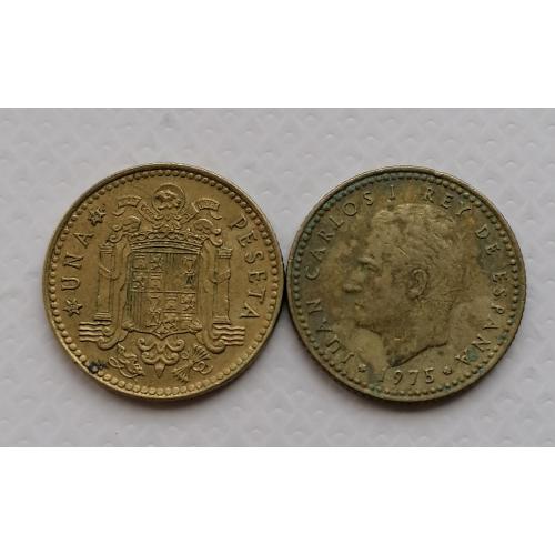 Испания 1 песета 1975г.