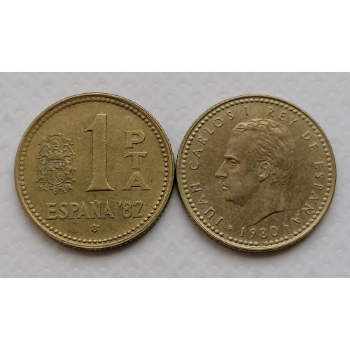 Испания 1 песета 1980г.