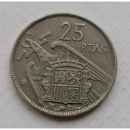 Испания 25 песет 1957г.
