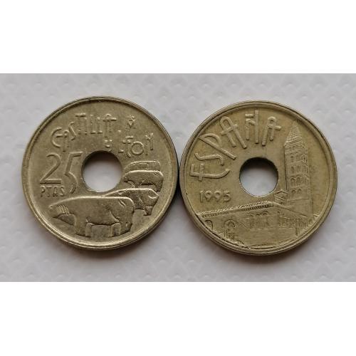 Испания 25 песет 1995г. Кастилия и Леон. 