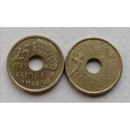 Испания 25 песет 1996г. Кастилия Ла Манча. 