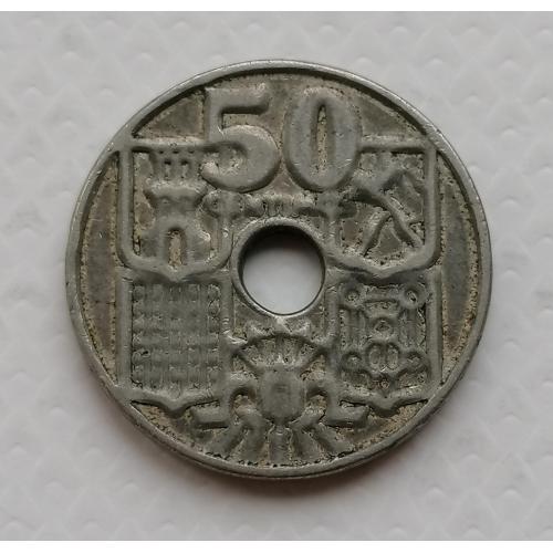 Испания 50 сентимо 1949г.