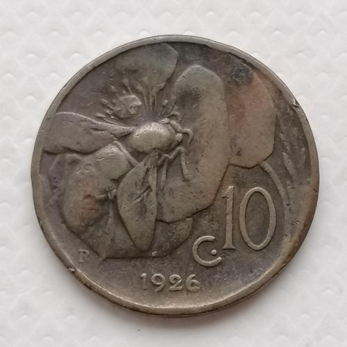 Италия 10 чентезимо 1926г. 
