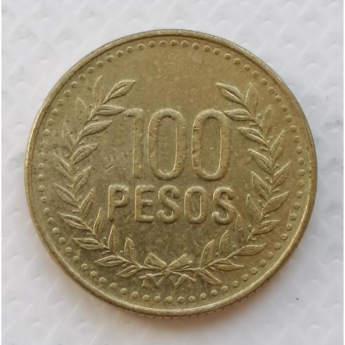 Колумбия 100 песо 2011г.