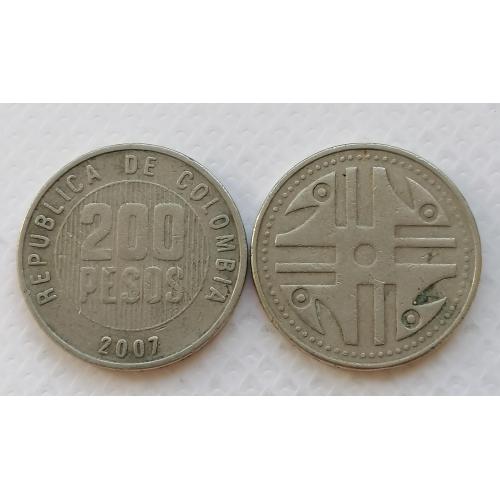 Колумбия 200 песо 2007г. 