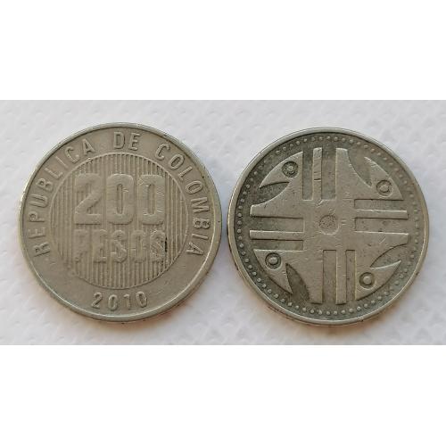 Колумбия 200 песо 2010г.