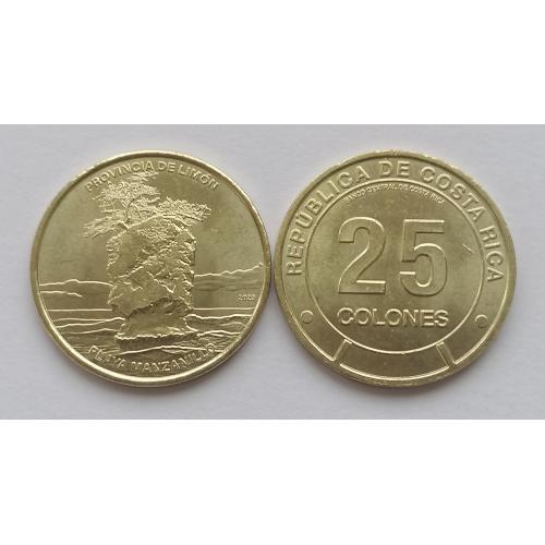 Коста Рика 25 колоннов 2023г. Провинция Лимон. 