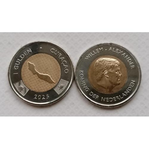 Кюрасао 1 гульден 2025г.