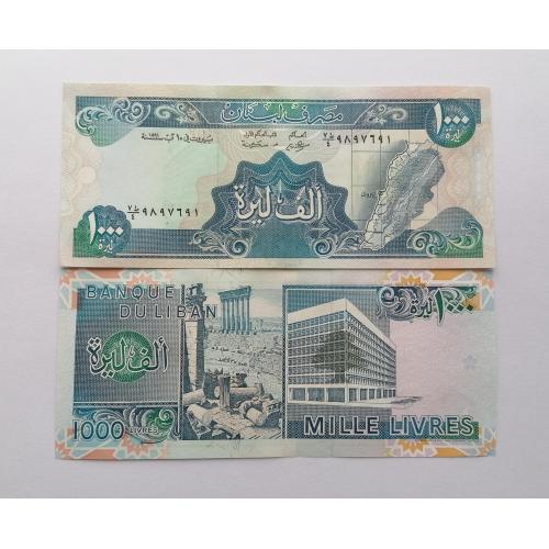 Ливан 1000 ливров 1991. UNC. 