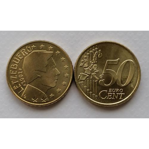 Люксембург 50 евроцентов 2002г.