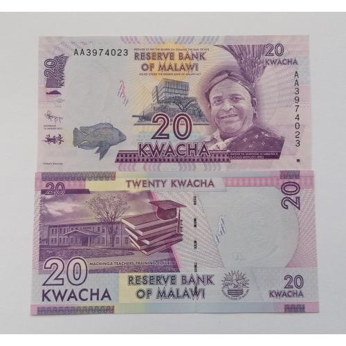 Малави 20 квача 2012г. UNC. 