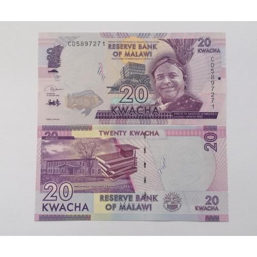Малави 20 квача 2020г. UNC. 