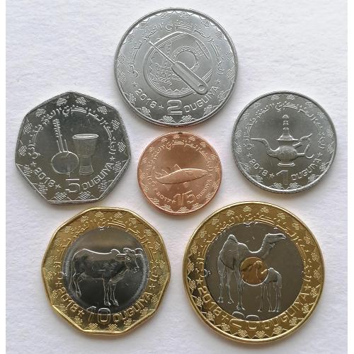 Мавритания 2017-18гг. 6 монет.