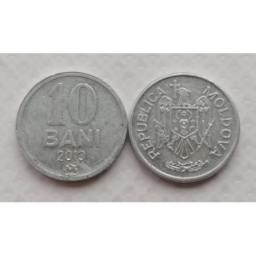 Молдова 10 бани 2013г.