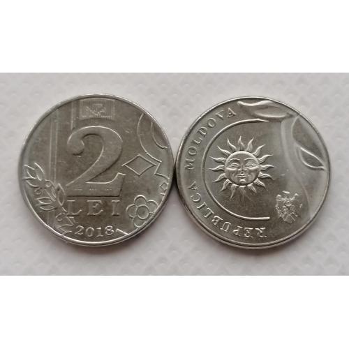 Молдова 2 леев 2018г.