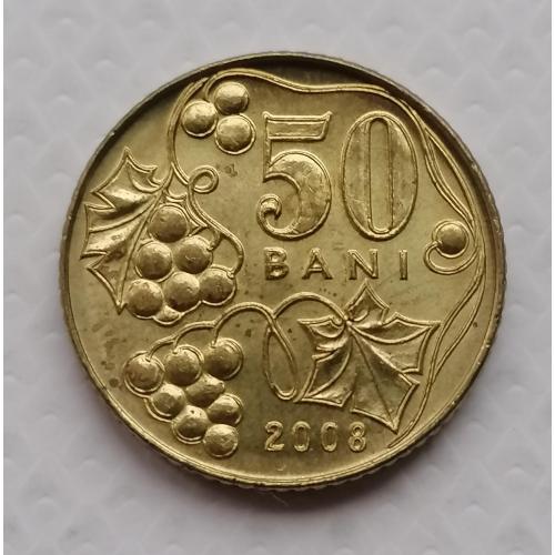 Молдова 50 бани 2008г.