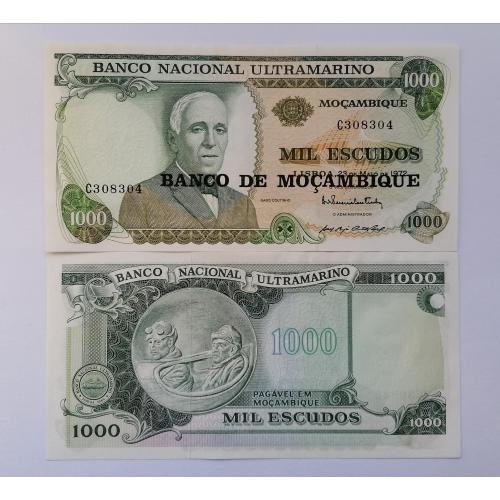 Мозамбик 1000 эскудо 1976г. UNC. 