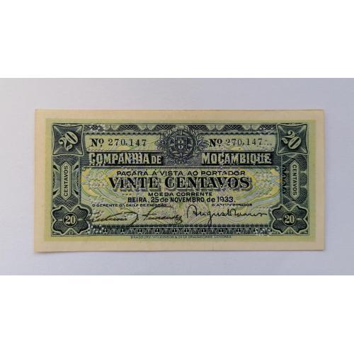Мозамбик 20 сентаво 1933г. VG. 