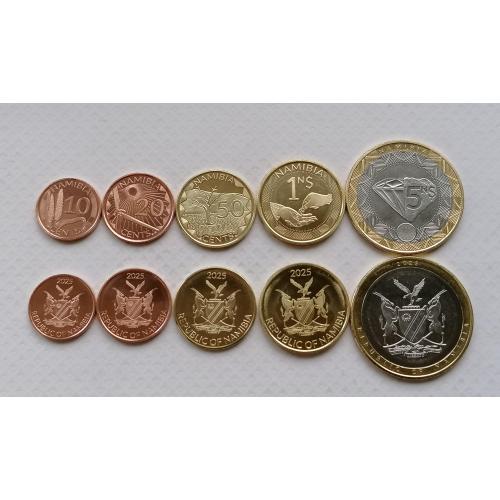 Намибия набор 5 монет 2025г.