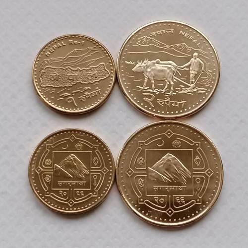 Непал 1 и 2 рупии 2009г.