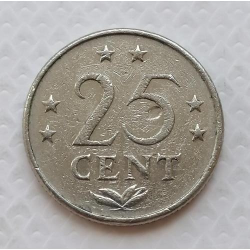 Нидерландские Антильские острова 25 центов 1980г.