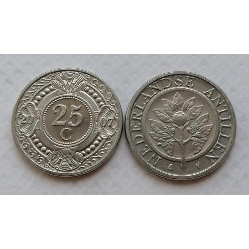 Нидерландские Антильские острова 25 центов 2007г.