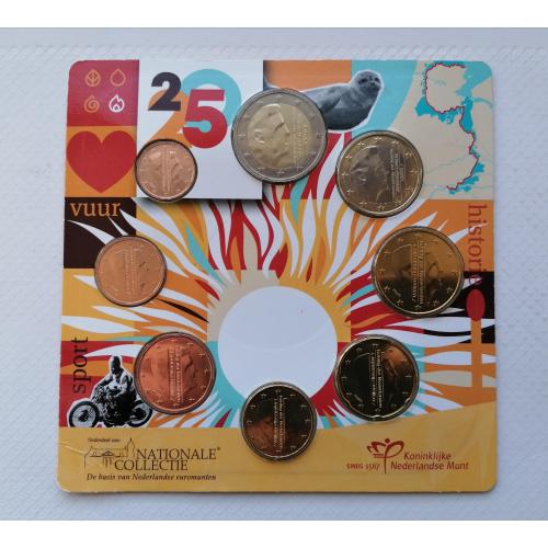 Нидерланды набор 8 монет 2025г. 