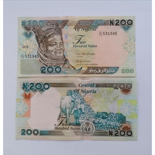 Нигерия 200 найра 2018г. UNC. 