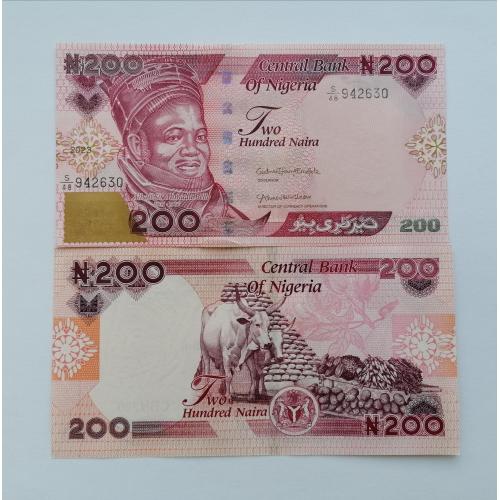 Нигерия 200 найра 2023г UNC. 