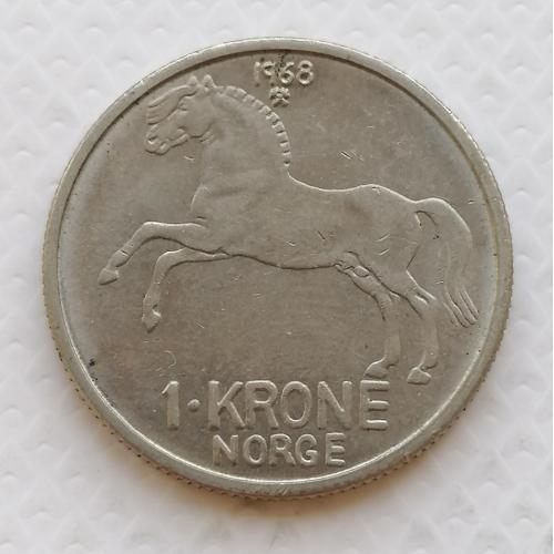 Норвегия 1 крона 1968г.