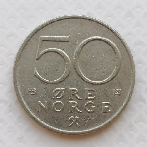 Норвегия 50 эре 1977г. 